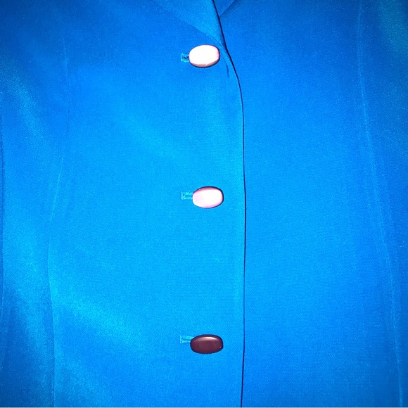 🌷Le Suit Blue Blazer Size 16 - Picture 6 of 6